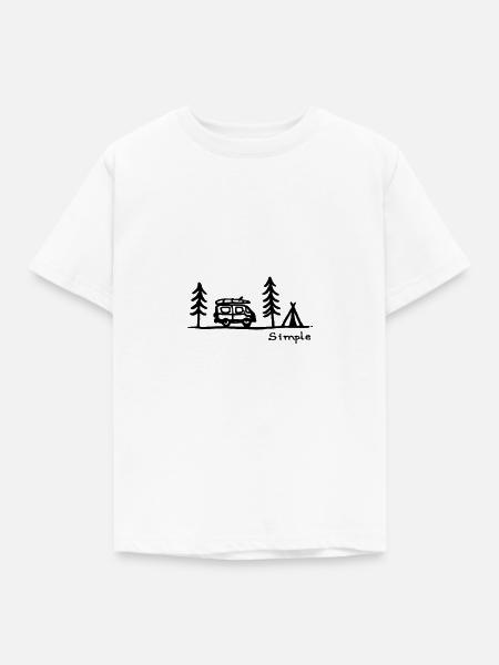 simple - Kinder T-Shirt - Weiß