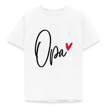 Opa - Kinder T-Shirt - Weiß - Vorne - AI Model Kid Male (0cm)