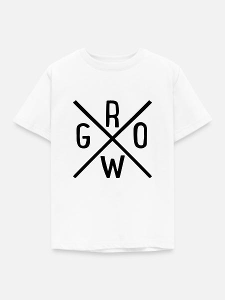 grow - Kinder T-Shirt - Weiß