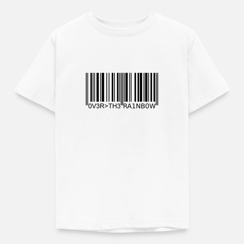 Barcode - Kinder T-Shirt - Weiß