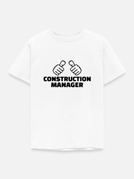 Bauleiter - Kinder T-Shirt - Weiß