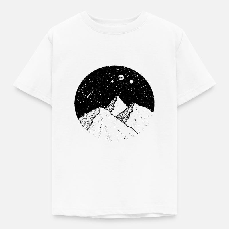Gebirge - Kinder T-Shirt - Weiß