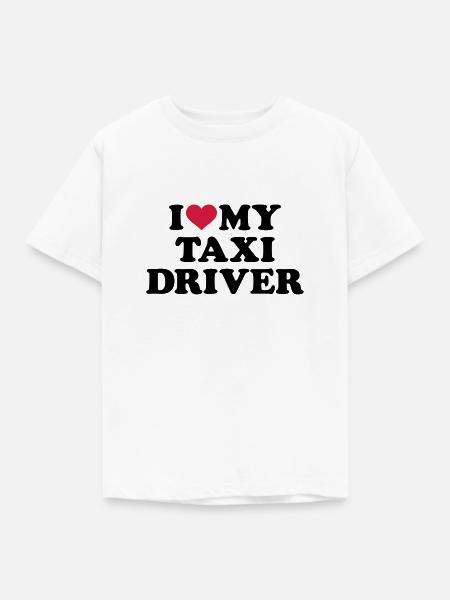 Taxifahrer - Kinder T-Shirt - Weiß