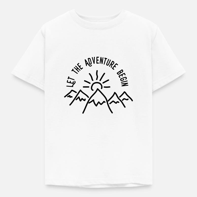 AD Let the Adventure Begin - Kinder T-Shirt - Weiß