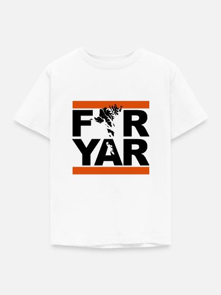 Färöer Logo - Kinder T-Shirt - Weiß