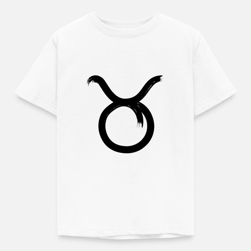 Sternzeichen Stier Tierkreiszeichen - Kinder T-Shirt - Weiß