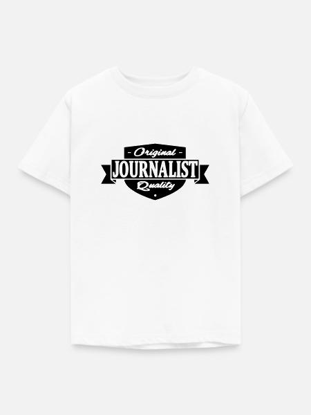 journalist - Kinder T-Shirt - Weiß