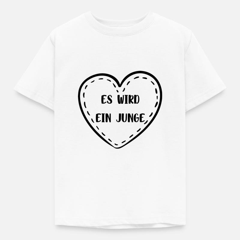 Es wird ein Junge! - Kinder T-Shirt - Weiß