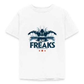 Just Freaks Swim Triathlon Schwimmen -Just Freaks® - Kinder T-Shirt - Weiß - Vorne - AI Model Kid Male (0cm)