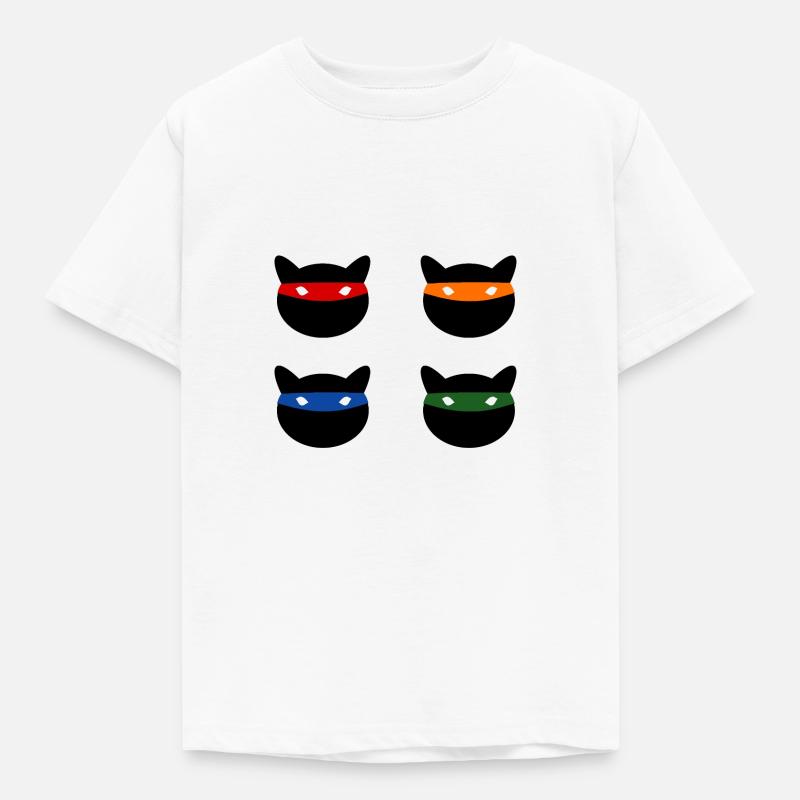 Les chats ninjas - T-shirt Enfant - blanc