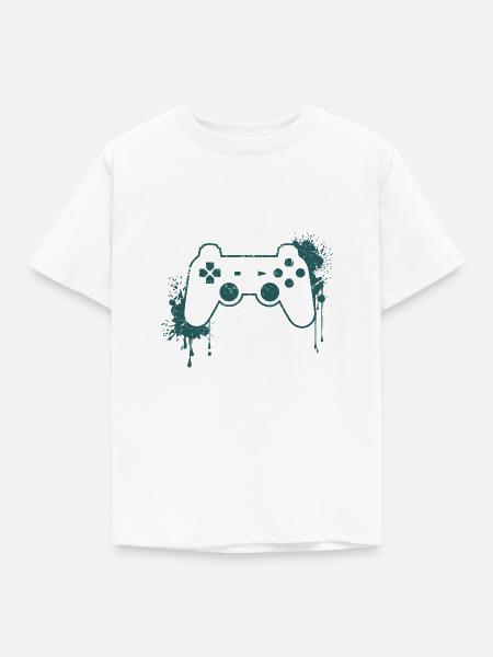CONTROLLER RETRO - Kinder T-Shirt - Weiß