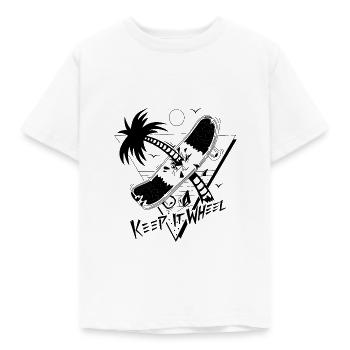 Skate skater - T-shirt Enfant - blanc - Devant - AI Model Kid Male (0cm)