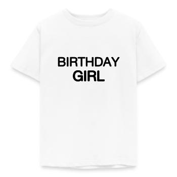 Fille d’anniversaire - T-shirt Enfant - blanc - Devant - AI Model Kid Male (0cm)