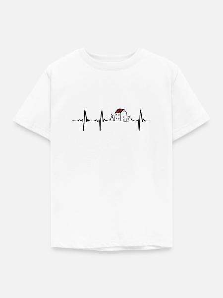 Heartbeat Architecture - Kinder T-Shirt - Weiß