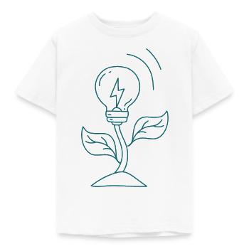 Grüne Energie Ökologisch - Kinder T-Shirt - Weiß - Vorne - AI Model Kid Male (0cm)