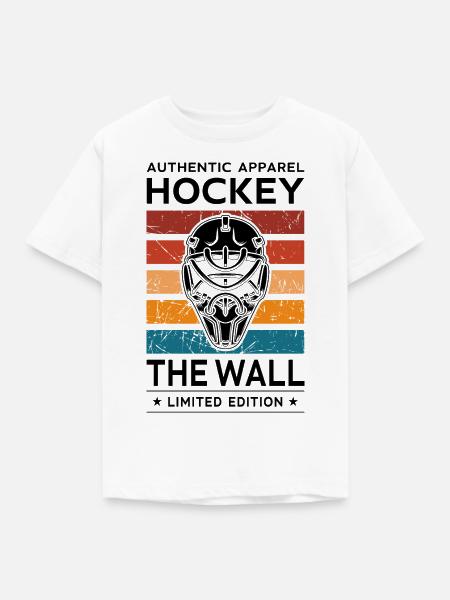 Hockey the Wall - Kinder T-Shirt - Weiß
