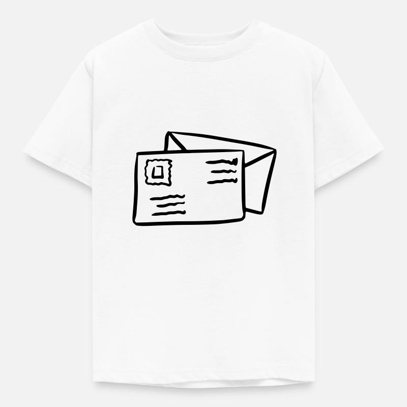 Brief Post Briefumschlag Sendung Nachricht - Kinder T-Shirt - Weiß
