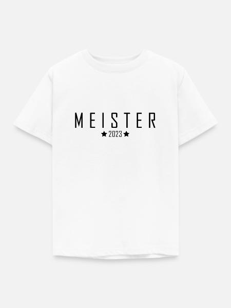 Meister 2023 Aufstiegstrikot - Kinder T-Shirt - Weiß