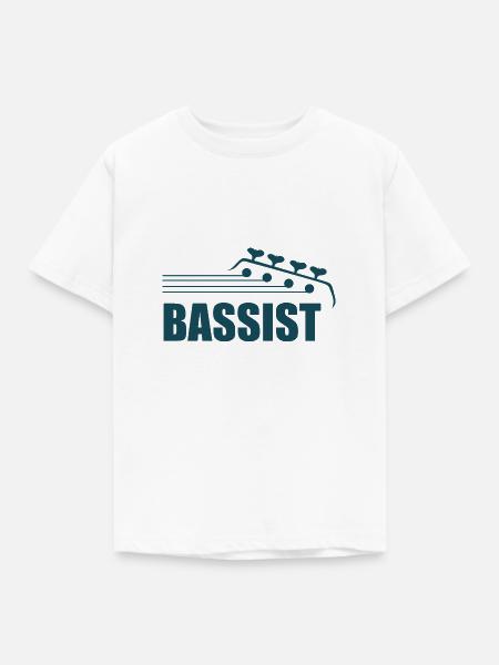 Bassist - Kinder T-Shirt - Weiß