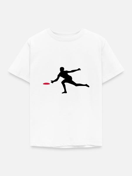 Discgolf - Kinder T-Shirt - Weiß