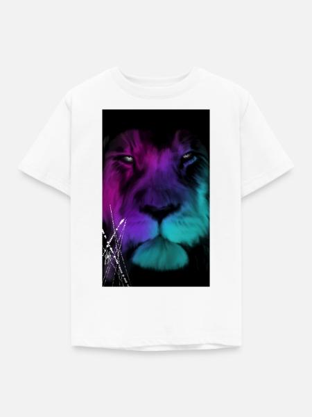 BlackBullLion - Kinder T-Shirt - Weiß