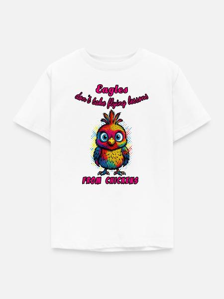 Adler & Hühner - Kinder T-Shirt - Weiß