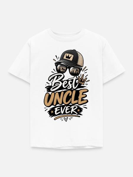 Bester Onkel aller Zeiten draußen - Kinder T-Shirt - Weiß