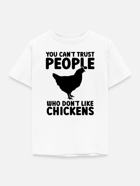 Huhn Humor Sarkasmus - Kinder T-Shirt - Weiß