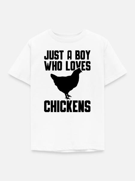 Huhn Liebhaber Statement - Kinder T-Shirt - Weiß