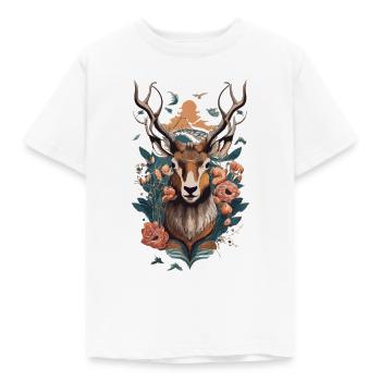 CERF - T-shirt Enfant - blanc - Devant - AI Model Kid Male (0cm)