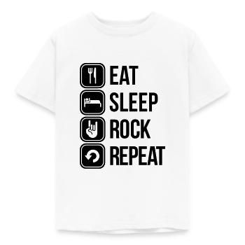 rock - Kinder T-Shirt - Weiß - Vorne - AI Model Kid Male (0cm)