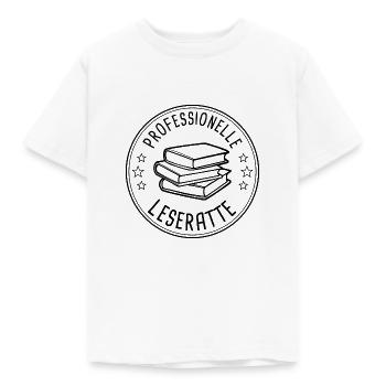 Professionelle Leseratte Abzeichen Auszeichnung - Kinder T-Shirt - Weiß - Vorne - AI Model Kid Male (0cm)