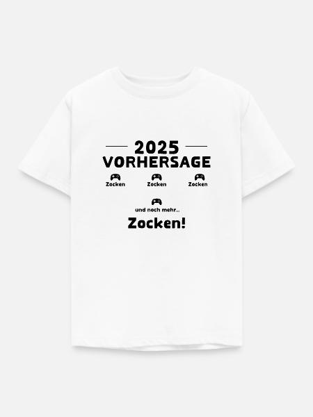 2025 Vorhersage - Kinder T-Shirt - Weiß