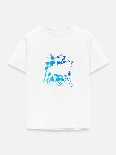 Herren Pferdeperformance Körperbeherrschung - Kinder T-Shirt - Weiß