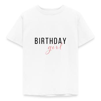 Birthday Girl - Kinder T-Shirt - Weiß - Vorne - AI Model Kid Male (0cm)