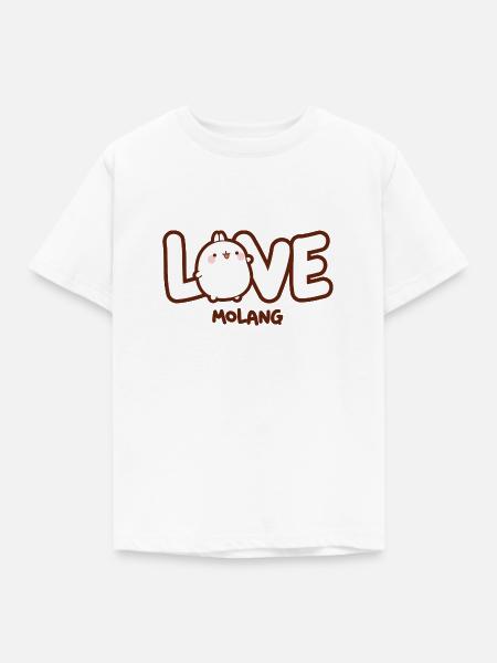 Molang Love - Kinder T-Shirt - Weiß