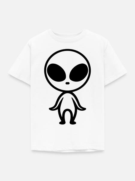 Außerirdischer - Kinder T-Shirt - Weiß