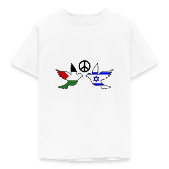 Peace for israel free palestine - T-shirt Enfant - blanc - Devant - AI Model Kid Male (0cm)