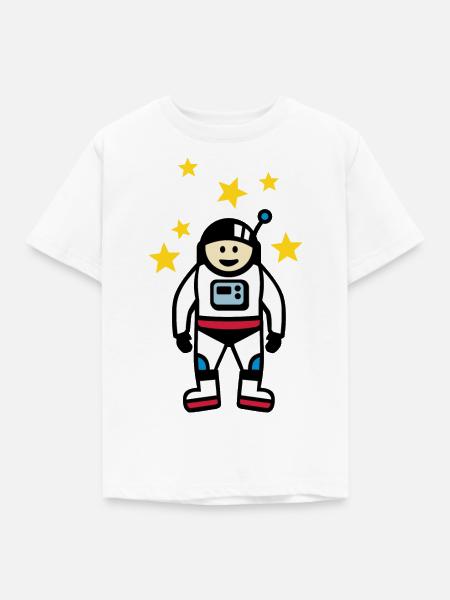 Astronaut - Kinder T-Shirt - Weiß