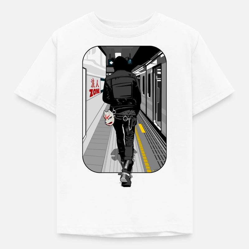 Tokyo U-Bahn - Kinder T-Shirt - Weiß