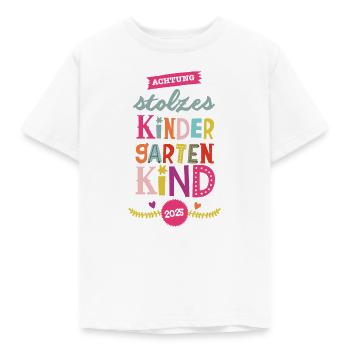 Stolzes Kindergartenkind - Kinder T-Shirt - Weiß - Vorne - AI Model Kid Male (0cm)