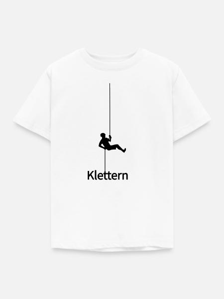 Klettern Climb - Kinder T-Shirt - Weiß