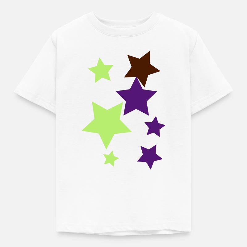 Sterne - Kinder T-Shirt - Weiß