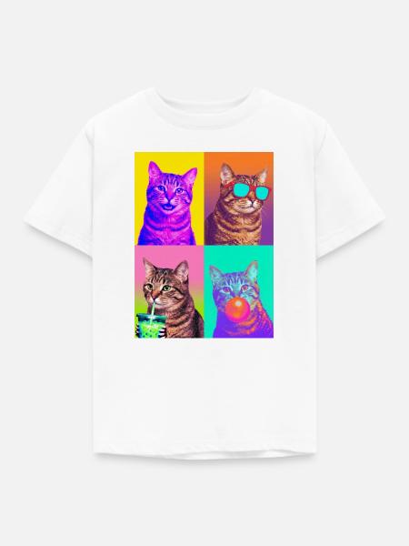 Katzen Pixie-Bob Katze - Kinder T-Shirt - Weiß