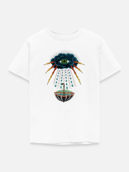 Thunder - Kinder T-Shirt - Weiß