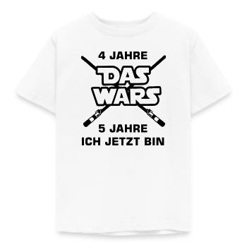 5 Jahre Das Wars Geburtstag Shirt - Kinder T-Shirt - Weiß - Vorne - AI Model Kid Male (0cm)