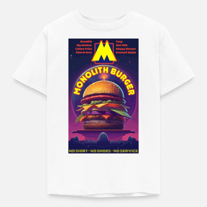 Monolith Burger - Kids' T-Shirt - white