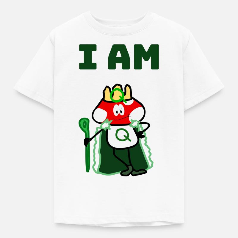 I AM Q - Kinder T-Shirt - Weiß
