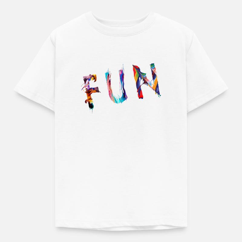 Fun 2 - Kinder T-Shirt - Weiß