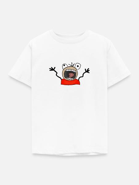 Angst - Kinder T-Shirt - Weiß